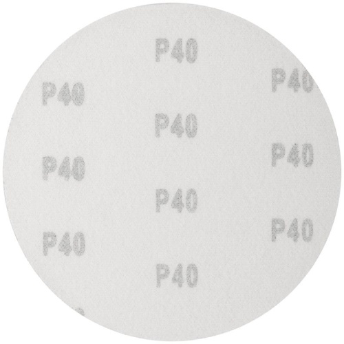 Круг шлифовальный сплошные (липучка) алюм./оксид 150мм (уп.5шт) Р 40 FIT 39802 фото 2