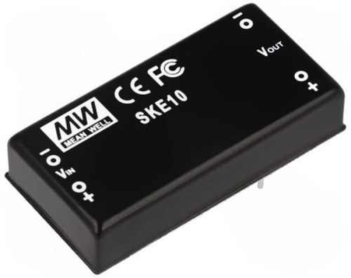 Источник питания DC-DC, 10Вт, вход 36…72В, стабил. выход 5В/200…2000мА, изоляция 1000В DC, 50.8х25.4х11.27мм., -25С…+71С | код SKE10C-05 | MeanWell