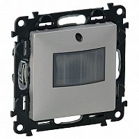 Датчик движения VALENA LIFE, 180°, до 400 Вт, алюминий | код. 752373 | Legrand