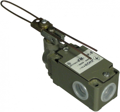 Выключатель путевой ВП-15Г21Б261-54У2.3, рычаг, регулируемый по длине, 10А, 1з+1р, полумгновенного действия, IP54 | код A8014-80086005 | РЕЛЕ И АВТОМАТИКА