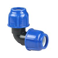 Отвод компрессионный PN16 d25 для ПЭ труб | код 11527 | RTP