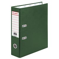 Папка-регистратор BRAUBERG с покрытием из ПВХ, 70 мм, зеленая (удвоенный срок службы), 221818 | код 221818 | BRAUBERG