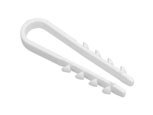 Дюбель хомут 19-25мм нейлон белый HLT | код 084-07-204 | HLT Дюбель хомут 19-25мм нейлон белый HLT | код 084-07-204 | HLT