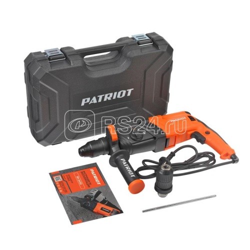 Перфоратор RH 243Q SDS+770Вт 2.6Дж 3 режима работы быстросменный патрон QCC макс. 24мм глубиномер | код 140301344 | PATRIOT Перфоратор RH 243Q SDS+770Вт 2.6Дж 3 режима работы быстросменный патрон QCC макс. 24мм глубиномер | код 140301344 | PATRIOT