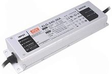 Источник питания AC-DC, 239.8Вт, IP65, вход 100…305В AC, 47…63Гц/142…431В DC, ККМ, выход 18...36В/6.66А, изоляция 3750В AC, в кожухе 244х71х37.5мм, -40…+85С (корпус), потенциометры | код ELG-240-36A | MeanWell