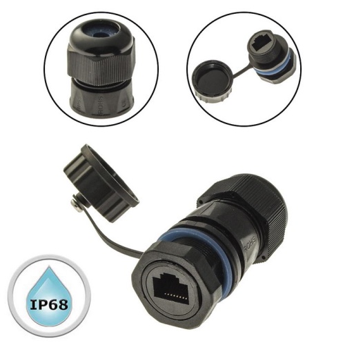 Разъём герметичный SZC RJ45M20Z1-6AG, 10BASE-T,100 BASE-T, 1000 BASE-T | код 107881 | SZC