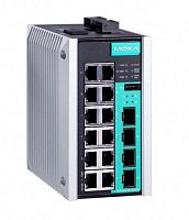 Коммутатор EDS-G516E-4GSFP Managed full Gigabit Ethernet switch with 12 10/100/1000BaseT(X) ports, and 4 100/1000Base SFP slots | код 00-06084874 | MOXA