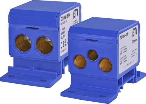 Блок распределительный EDBM-6/N (192А, 1x4-70, 2x4-50, 1x4-25) | код 001102416 | ETI Блок распределительный EDBM-6/N (192А, 1x4-70, 2x4-50, 1x4-25) | код 001102416 | ETI