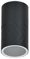 Светильник уличный 5110 потолочный GU10 IP65 черный IEK | код LT-UPU0-5110-GU10-1-K02 | IEK