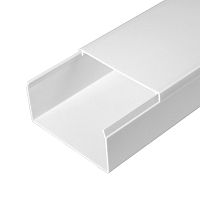 Кабель-канал белый 2-й замок в п/э 80х40 мм (12 м/уп) Промрукав | код PR03.0057 | ПРОМРУКАВ