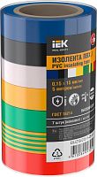 Изолента 0,15х15мм 5м (7шт/компл) | код EX-IZ10-C15-15-05-SET | IEK