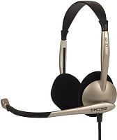 Наушники с микрофоном Koss CS100-USB черный/золотистый 2.4м накладные USB оголовье (15116376) | код 1160274 | KOSS