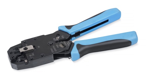 Cabeus HT-2008A Инструмент обжимной для RJ-45 (8р8с), RJ-11/12 (6р6с, 6р4с, 6р2с), 4р4с, 4р2с, профессиональный | код 7823c | Cabeus