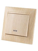 Выключатель 1 кл. с подсветкой 10А сосна Лама TDM | код SQ1815-0304 | TDM