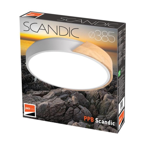 Светильник светодиодный декоративный PPB Scandic-R 36Вт 4000К IP20 d380х50 настенно-потолочный GR/W | Код. 5037090 | JazzWay фото 6