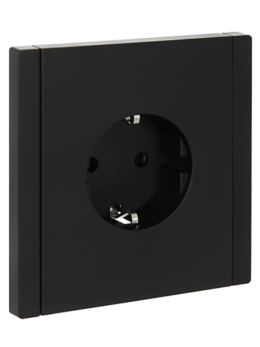 FORTE&PIANO Роз. с з/к з/ш б/к 16А FP113 чер. IEK | код FP-R14-16-1-K02 | IEK FORTE&PIANO Роз. с з/к з/ш б/к 16А FP113 чер. IEK | код FP-R14-16-1-K02 | IEK