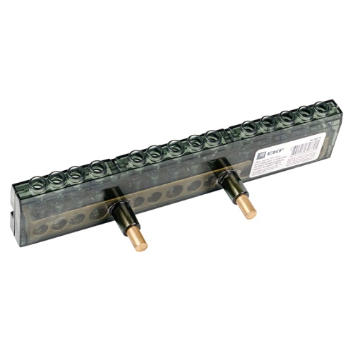 Дополнительная шина (14 отв,) для блока распределительного (кросс-модуля) 160A PROxima | код eb-160-14 | EKF Дополнительная шина (14 отв,) для блока распределительного (кросс-модуля) 160A PROxima | код eb-160-14 | EKF