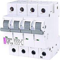 Автоматический выключатель ETIMAT 6 3p+N C 25А (6 kA) | код 002146518 | ETI