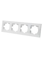 Рамка 4-х постовая белая Сенеж TDM | код SQ1816-0057 | TDM