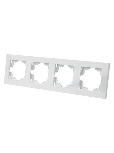Рамка 4-х постовая белая Сенеж TDM | код SQ1816-0057 | TDM