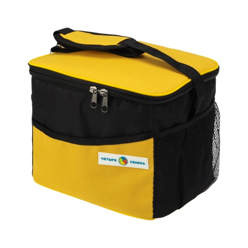 Сумка-холодильник /термосумка/ объемом 10 л. (2 слоя утепления) с карманами | код 80-0282 | ЧЕТЫРЕ СЕЗОНА