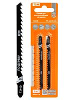 Пилки для электролобзика по дереву, HCS, 75х4 мм, криволинейный рез, T244D, 2 шт, Рубин, TDM | код SQ1089-0207 | TDM