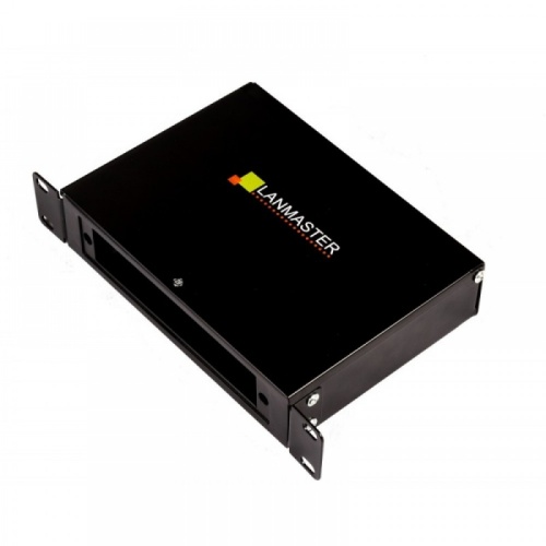 Кросс оптический 10 универсальный под адаптерную панель, монтаж на стену, в шкаф, на DIN-рейку | код LAN-FOB10-1P | LANMASTER