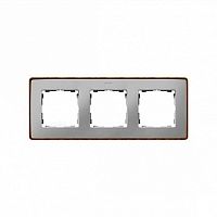 Рамка 3 поста 82 DETAIL, белый | код. 8201630-270 | Simon