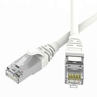 Патч-корд экранированный SLIM CAT6 U/FTP 4х2, 28 AWG, LSZH, белый, 1м | код RN6UF4510WH-28 | DKC