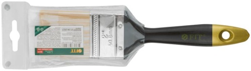 Кисть флейцевая "Лайн" искусственная щетина пластиковая ручка 2дюйм (50мм) FIT 01175 фото 3