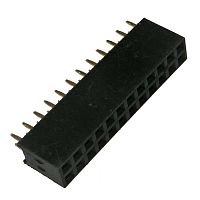 Гнездо для плат 2.54 мм RUICHI PBD 24 (PBD 2x12), 24 контакта | код 63451 | Ruichi