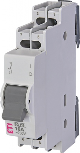 Выключатель 1-0 S 116 1р 16А | код 002421111 | ETI Выключатель 1-0 S 116 1р 16А | код 002421111 | ETI