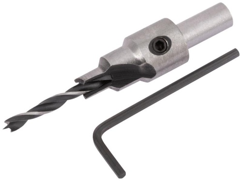 Сверло с зенкером для мебельных стяжек 4мм/зенкер 6.5мм (для стяжки 5х50) FIT 36429 фото 2