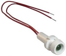 Светодиодная лампа СКЛ-15.3А-Л-2-24, зеленая, выводы жесткие под пайку, 24В 50Гц/пост., диаметр посадочного отверстия 8мм, УХЛ2.1 | код A8021-78105497 | Каскад-Электро