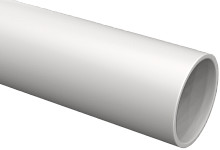 Труба гладкая жесткая ПВХ d=16 белая 2м (50м/компл) IEK | код CTR10-016-K01-2-050 | IEK