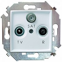 Розетка TV-FM-SAT 15, одиночная, слоновая кость | код. 1591466-031 | Simon