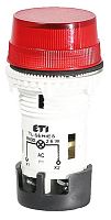 Лампа сигнальная матовая TL01X1 240V AC (красная) | код 004770245 | ETI