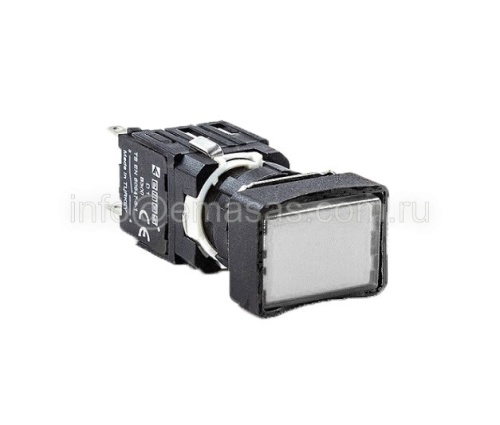 Кнопка нажимная, возвратная, прямоугольная, белая (1НО) | код D100DDB | EMAS Кнопка нажимная, возвратная, прямоугольная, белая (1НО) | код D100DDB | EMAS