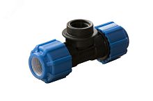 Тройник ПНД с наружной резьбой 63х1 1/2'х63 | код 51611263 | Политэк