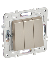 SKANDY Выключ. 3-кл. 10А SK-V11Sh шамп. IEK | код SK-V30-0-10-K37 | IEK