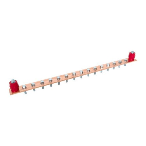 Главная заземляющая шина с изоляторами на 15 подключений ГЗШ-15 Сu EKF | код gc-e2015 | EKF фото 5
