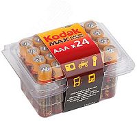 Батарейка LR03-24 plastic box MAX SUPER Alkaline [24 3A PVC] (24/480/33600) | код Б0014326 | KODAK