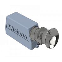 Крышка на кабель, разъема REVOS, Size 24, без уплотнителя, без защелки, 1 кабельный ввод с разгрузкой на изгиб IP54 M32x1,5, с боковым расположением, материал корпуса: алюминиевый сплав | код 71.353.2435.3 | Wieland