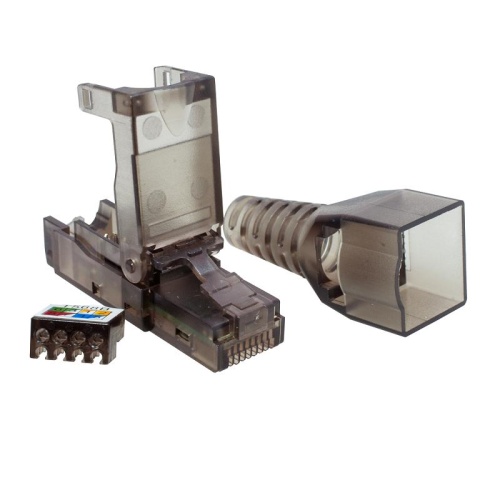 Коннектор 8P8C UTP 6A (RJ-45) безынструментальный | код 10-0239 | SUPRLAN