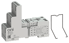 Розетка трёхъярусная ORS-M для реле ORM 2C ONI | код ORS-M-2-2-G | ONI