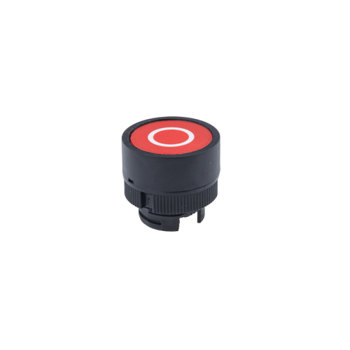 Головка кнопки плоская с маркировкой, красный, знак О, пласт. MTB2-EA432 | код 43219 | MEYERTEC Головка кнопки плоская с маркировкой, красный, знак О, пласт. MTB2-EA432 | код 43219 | MEYERTEC