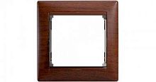 Рамка 1-м Valena тонир. дерево (блист.) IEK 694362