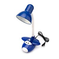 Светильник настольный REXANT Смелый Летчик на основании, с цоколем Е27, 60 Вт, цвет синий | код 603-1001 | REXANT