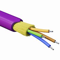 Кабель волоконно-оптический, распределительный, арамидные упрочняющие нити, для внутренней прокладки, нг(А)-HF, 4 ОВ, категория OM4 | код RNDT4C4MG01 | DKC