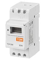 Таймер электронный ТЭ15М-1мин/7дн-32on/off-30А-DIN TDM | код SQ1503-0037 | TDM